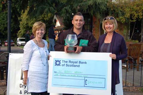 Carole Beacroft of DCP, Rob Wright and Carole Bailey, Finance Director of DCP.jpg